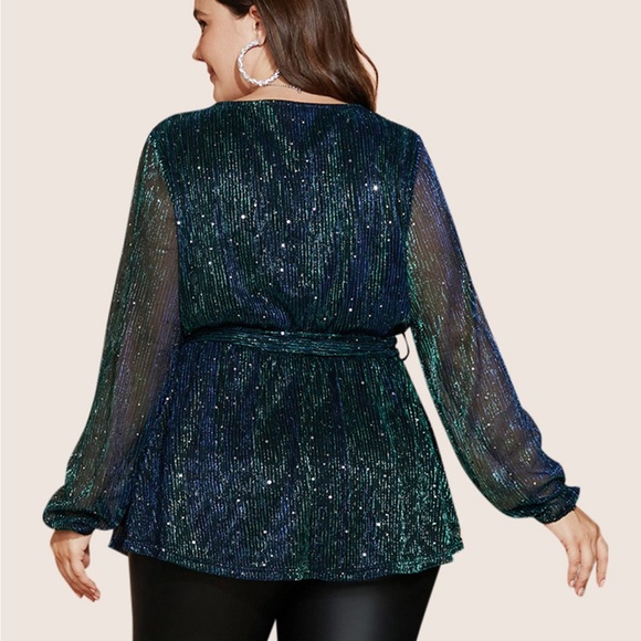 NEW Sequin Mesh Top from BloomChic - Picture 3 of 7